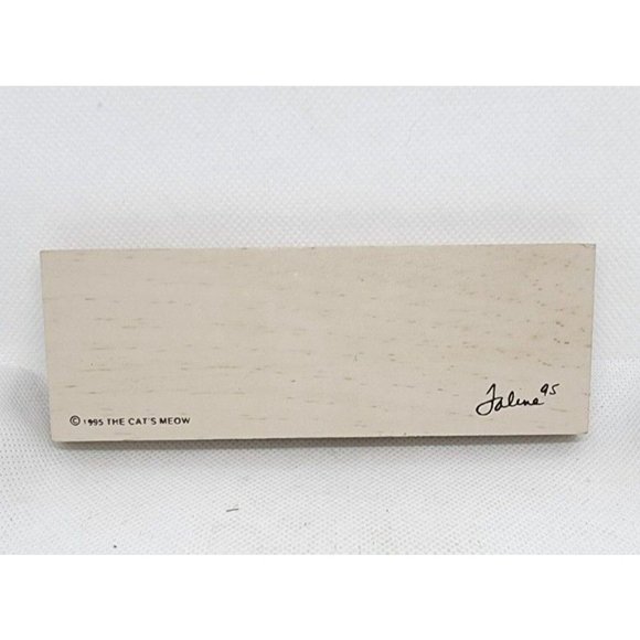 1995 The Cats Meow Faline 95 Nothing Is Better Made Rubbermade Truck Wood Block - Picture 6 of 10